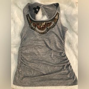 A Byer Camisole size Small taupe/bronze color with decorative neck